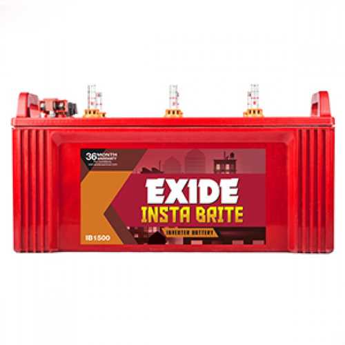 Exide Insta Brite IB1500 150AH Inverter Battery